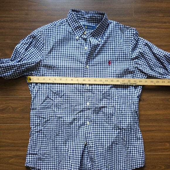 Ralph Lauren Men's Blue Checkered Shirt - Picture 5 of 7